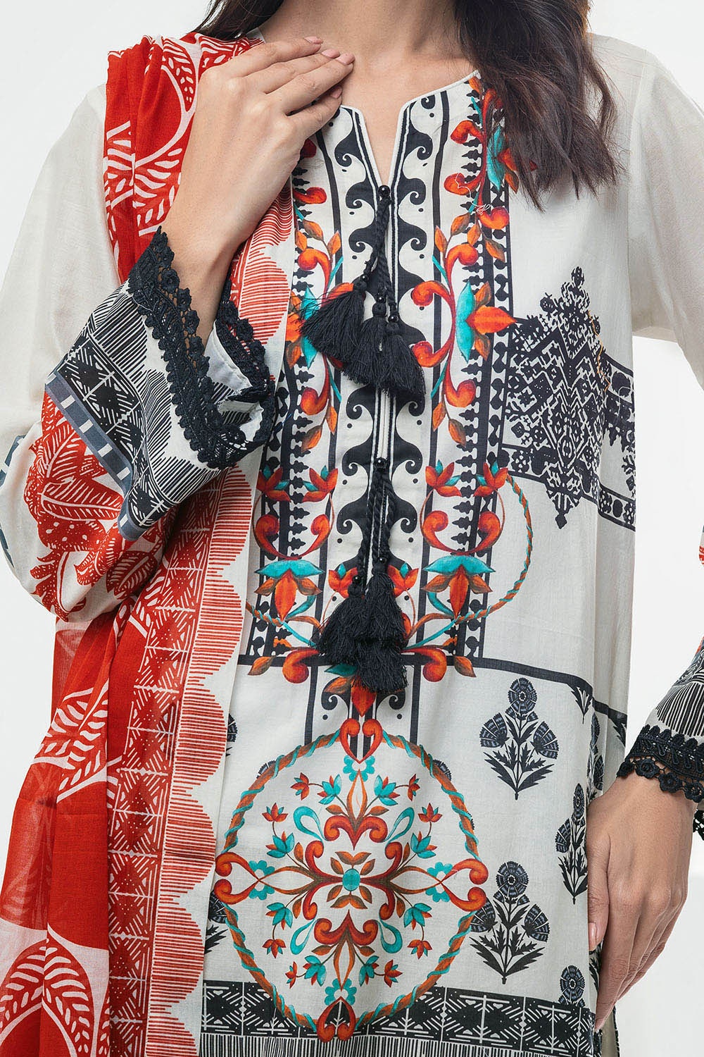 3 Piece Unstitched Printed Lawn Suit CLP-52007