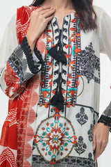 3 Piece Unstitched Printed Lawn Suit CLP-52007