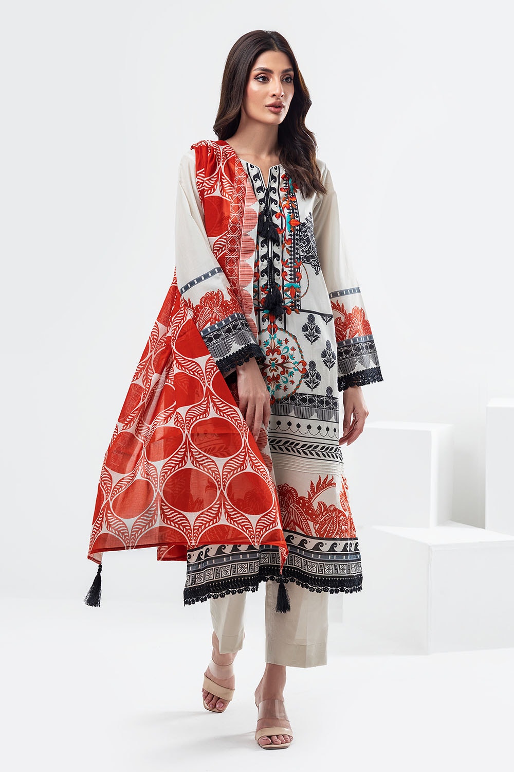 3 Piece Unstitched Printed Lawn Suit CLP-52007