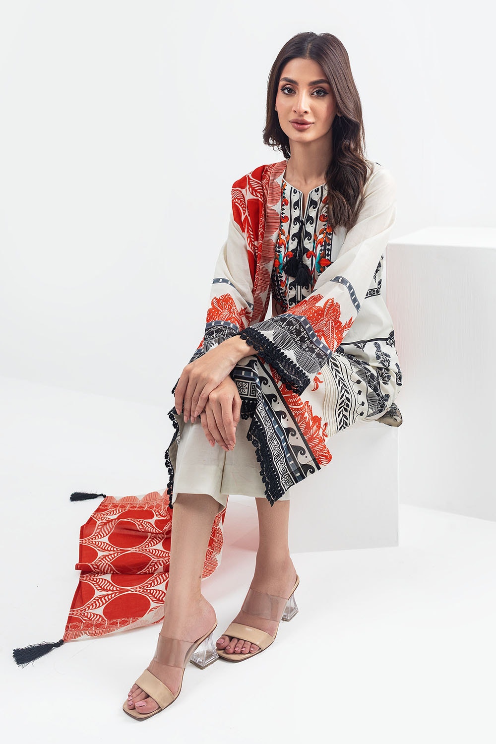 3 Piece Unstitched Printed Lawn Suit CLP-52007