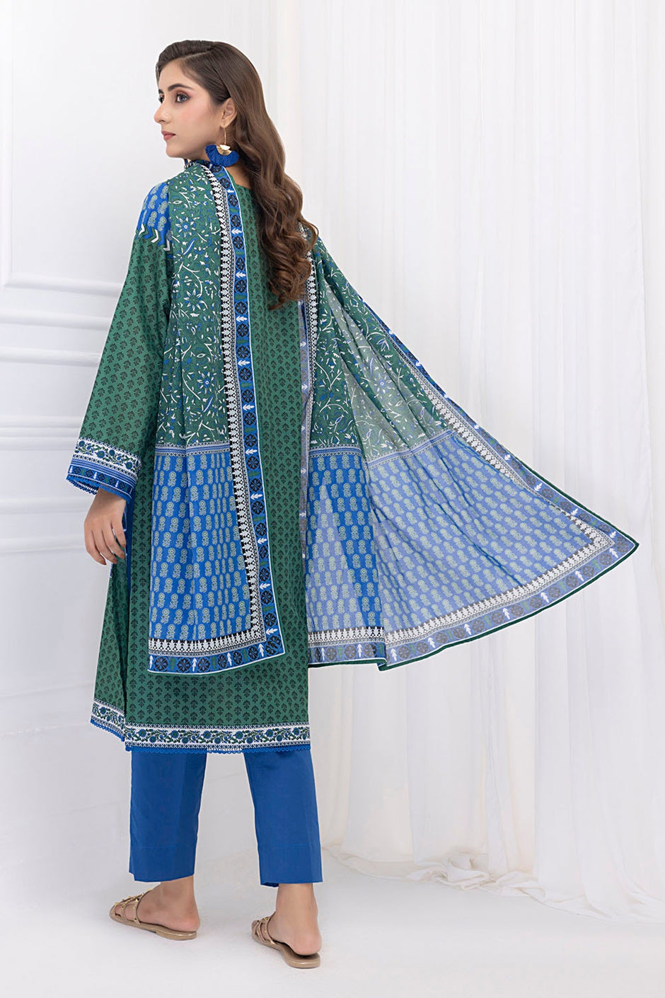 3 Piece Unstitched Printed Lawn Suit
