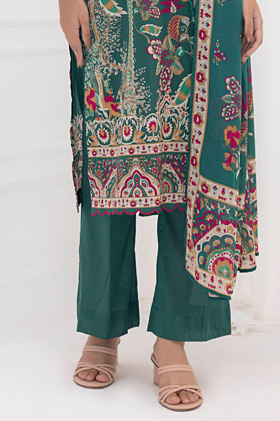 3 Piece Unstitched Printed Lawn Suit