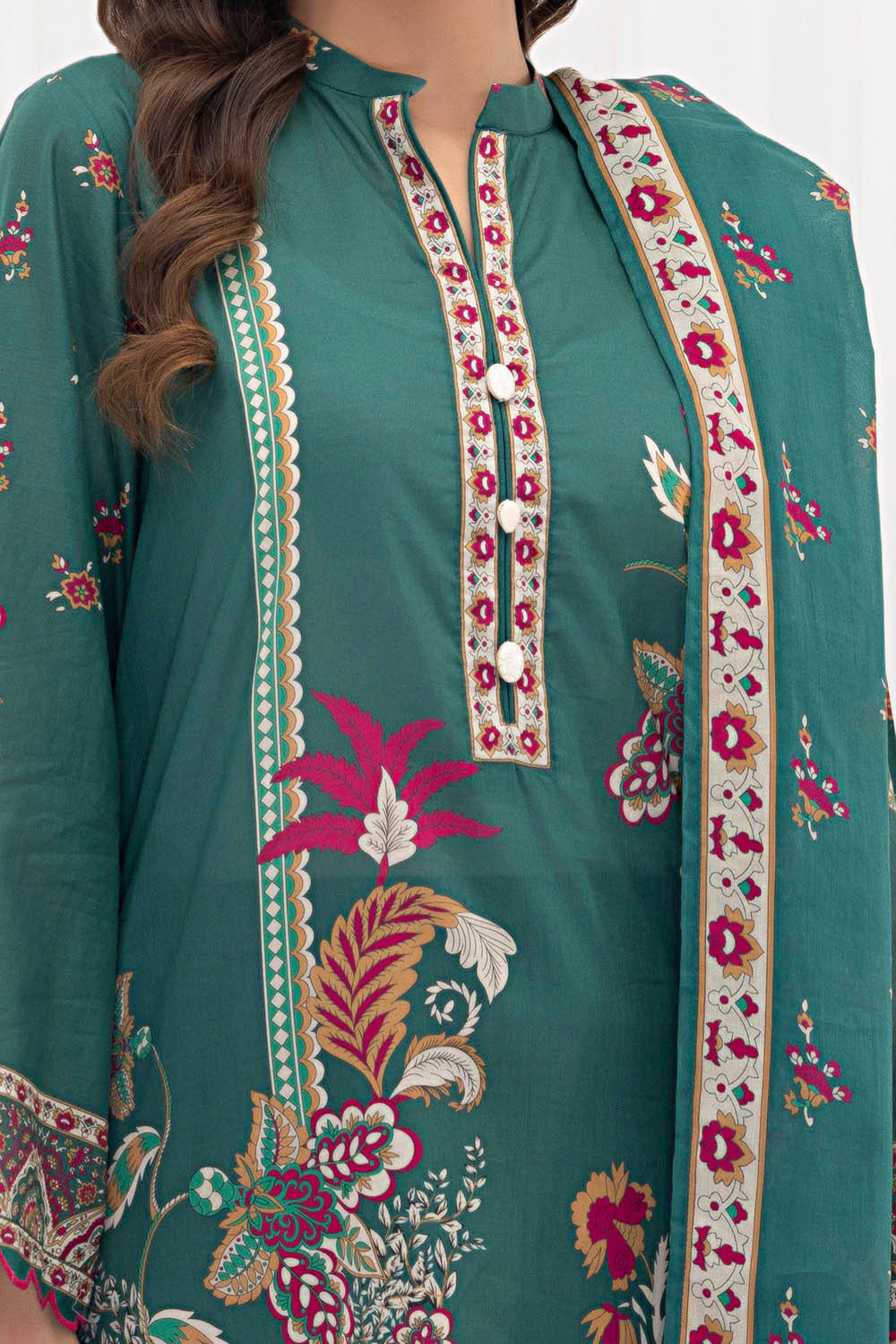 3 Piece Unstitched Printed Lawn Suit CLP-52042