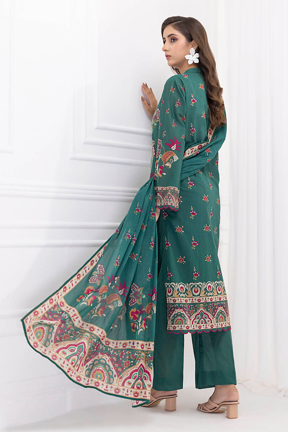 3 Piece Unstitched Printed Lawn Suit