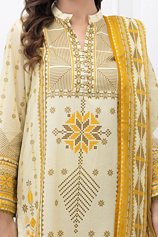 3 Piece Unstitched Printed Lawn Suit CLP-52043