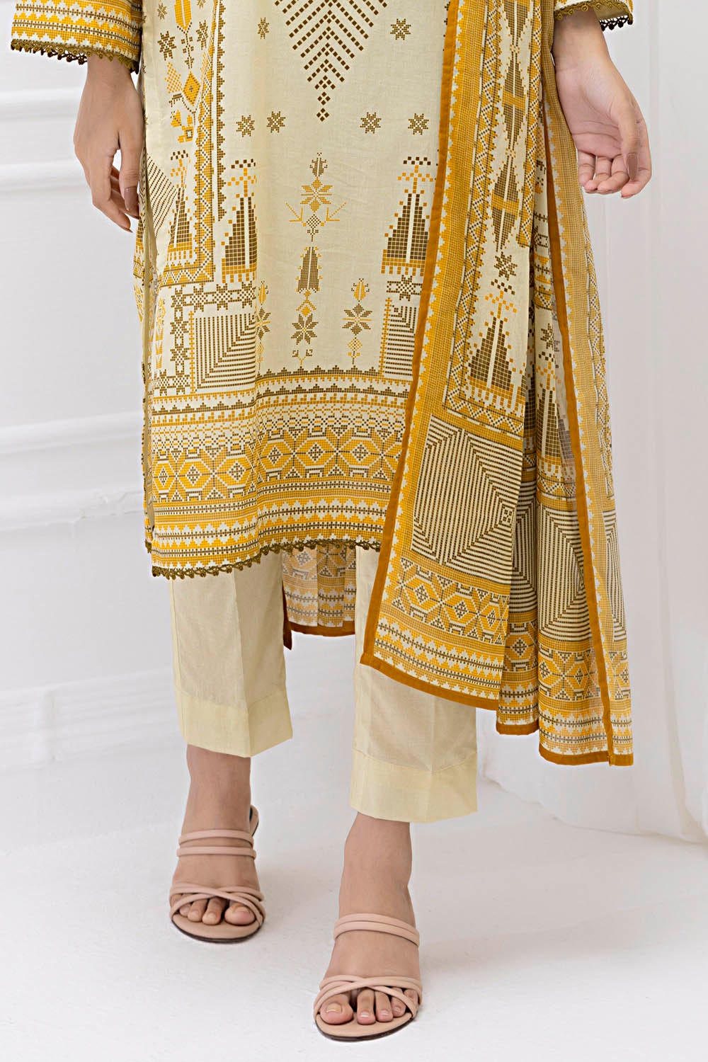 3 Piece Unstitched Printed Lawn Suit CLP-52043