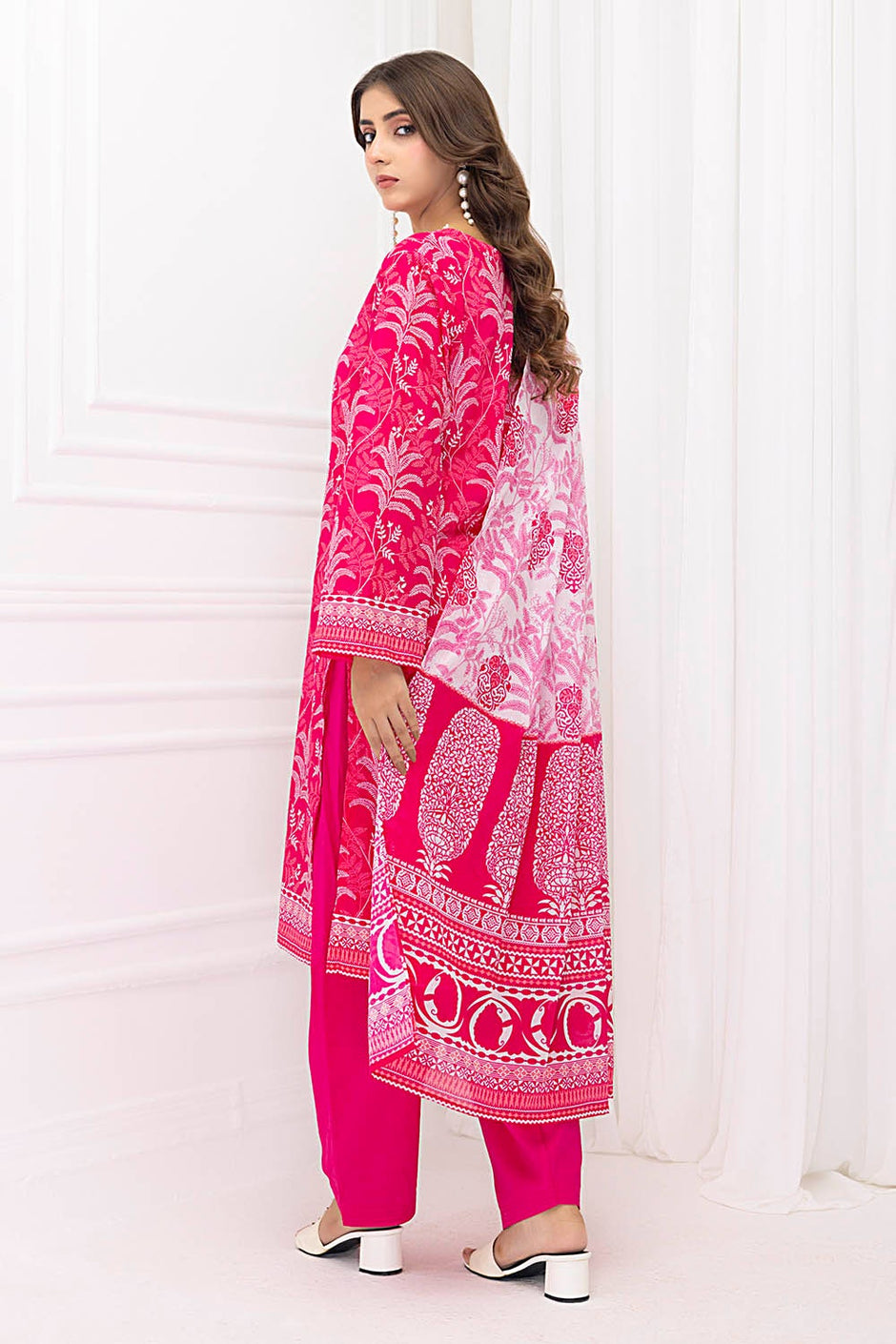 3 Piece Unstitched Printed Lawn Suit