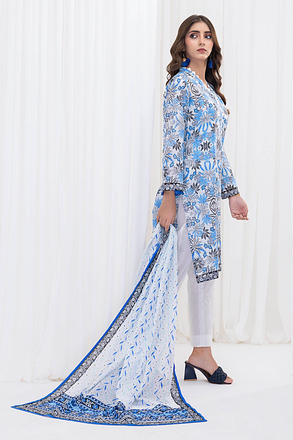 3 Piece Unstitched Printed Lawn Suit CLP-52047