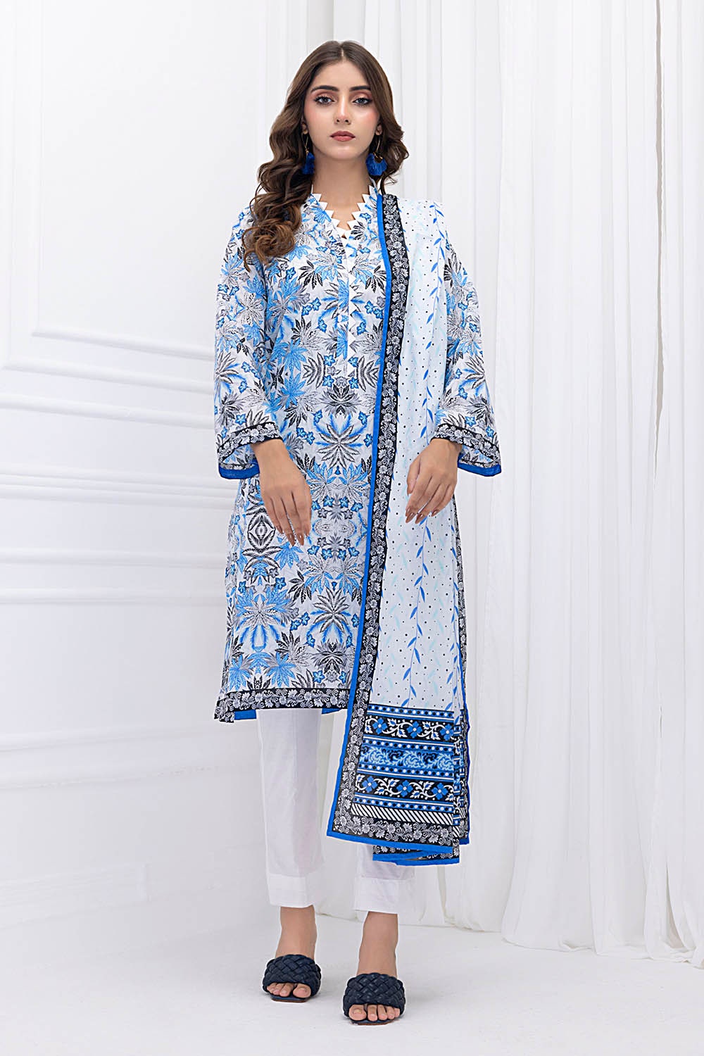 3 Piece Unstitched Printed Lawn Suit CLP-52047