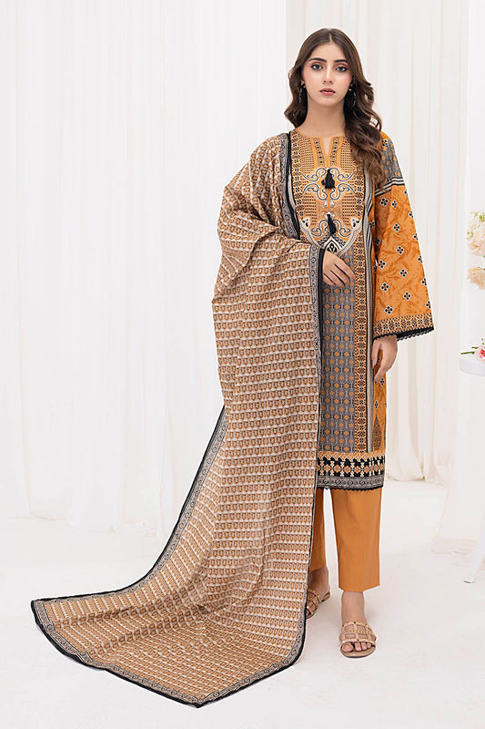 3 Piece Unstitched Printed Lawn Suit CLP-52048