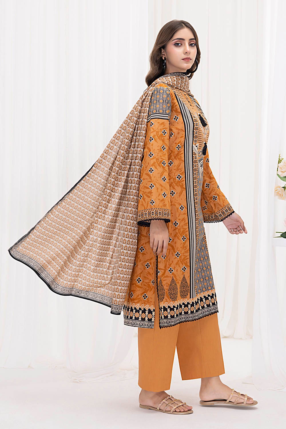 3 Piece Unstitched Printed Lawn Suit CLP-52048