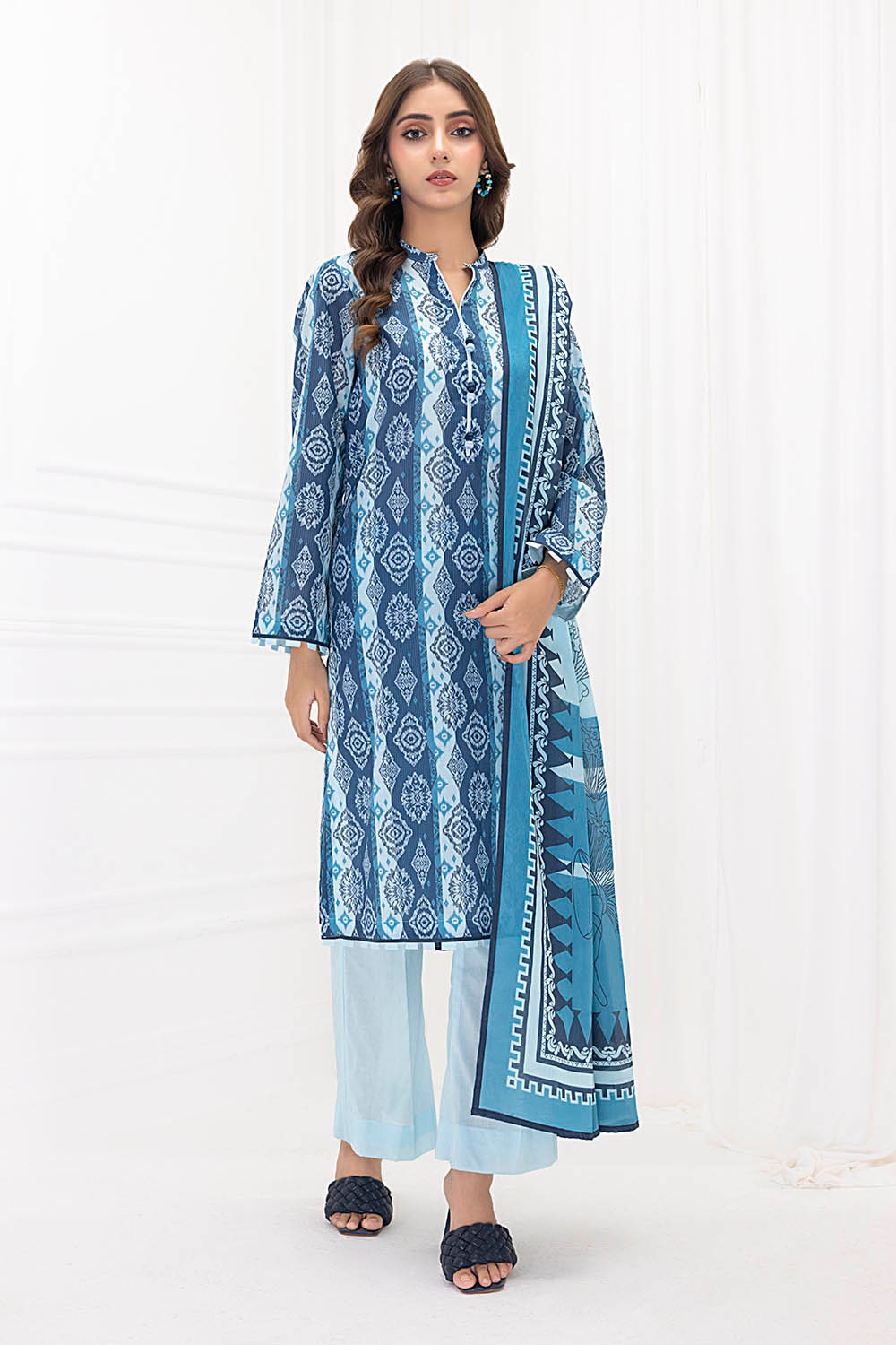 3 Piece Unstitched Printed Lawn Suit CLP-52049