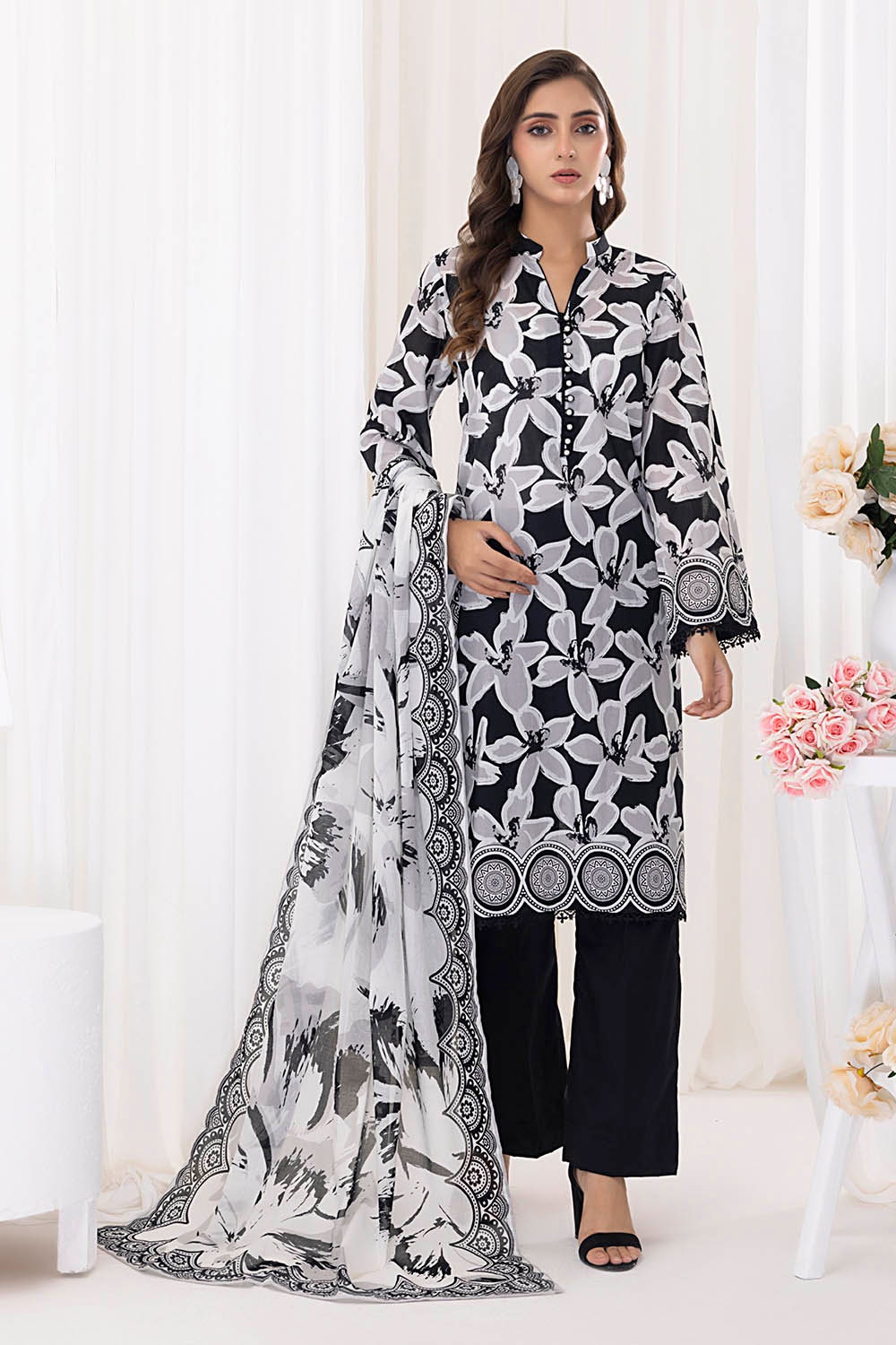 3 Piece Unstitched Printed Lawn Suit CLP-52050