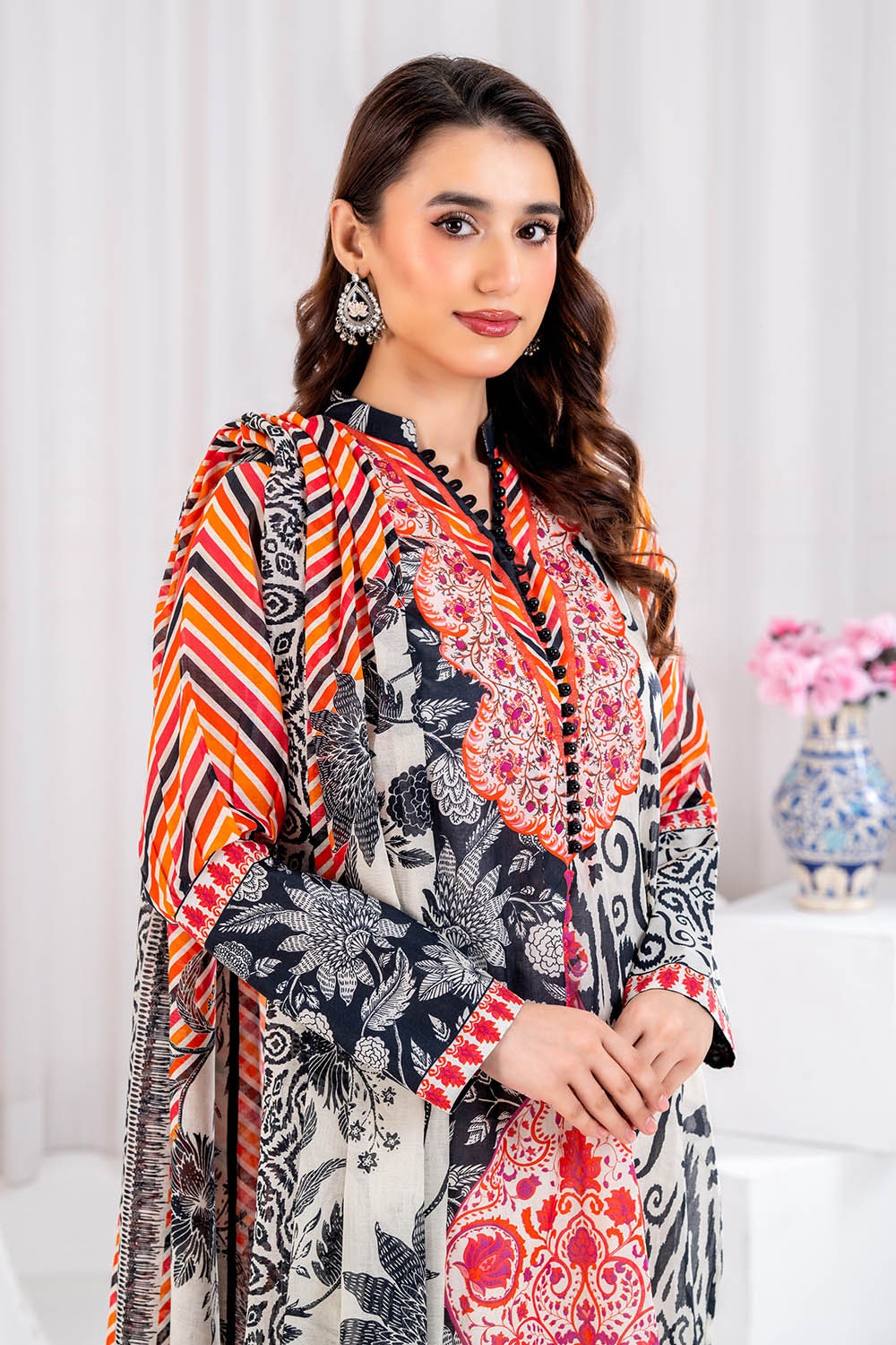 3 Piece Unstitched Printed Lawn Suit CLP-52061