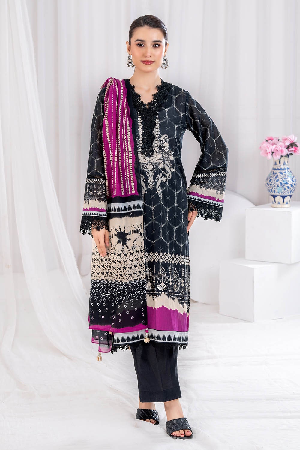 3 Piece Unstitched Printed Lawn Suit CLP-52065