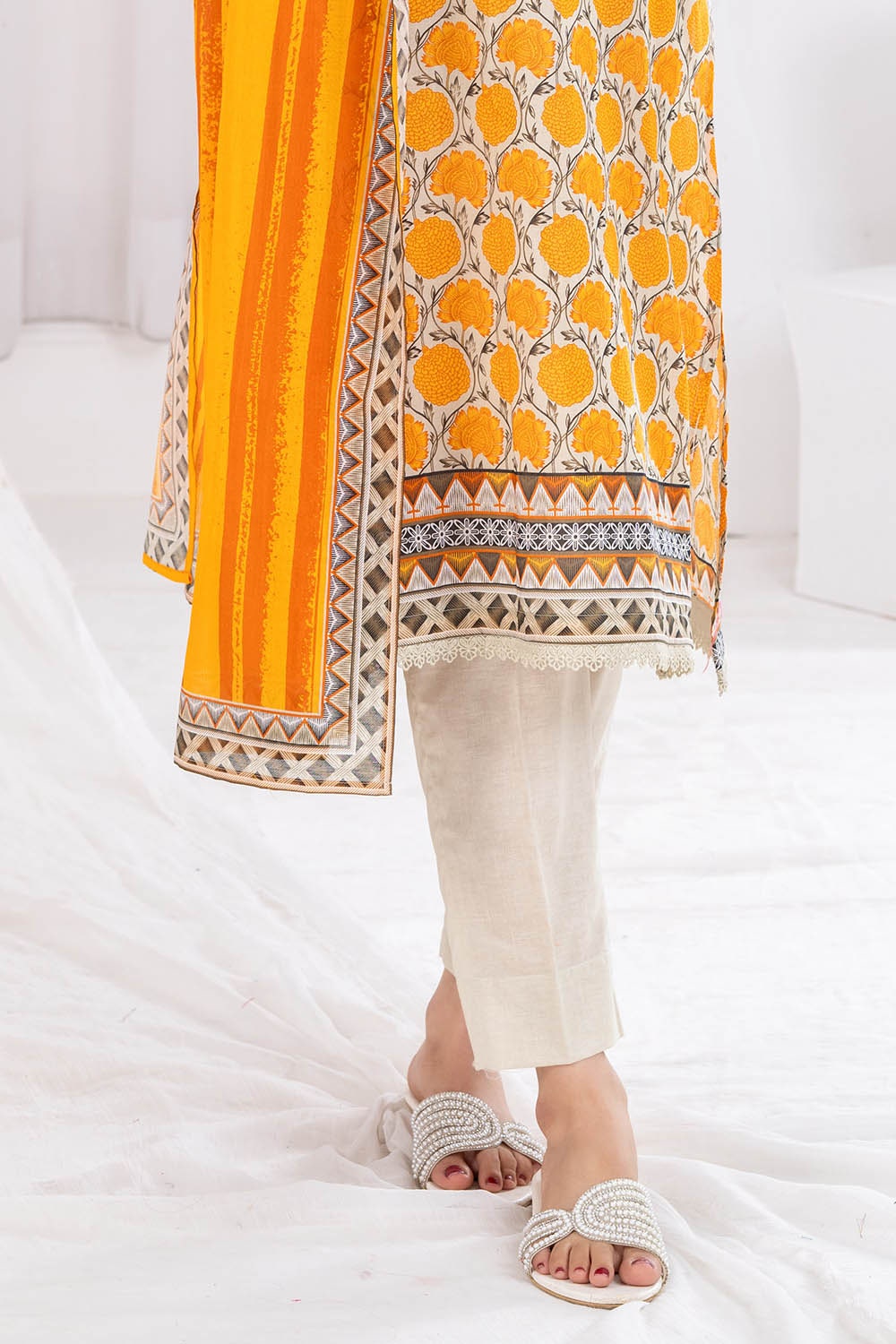 3 Piece Unstitched Printed Lawn Suit CLP-52070