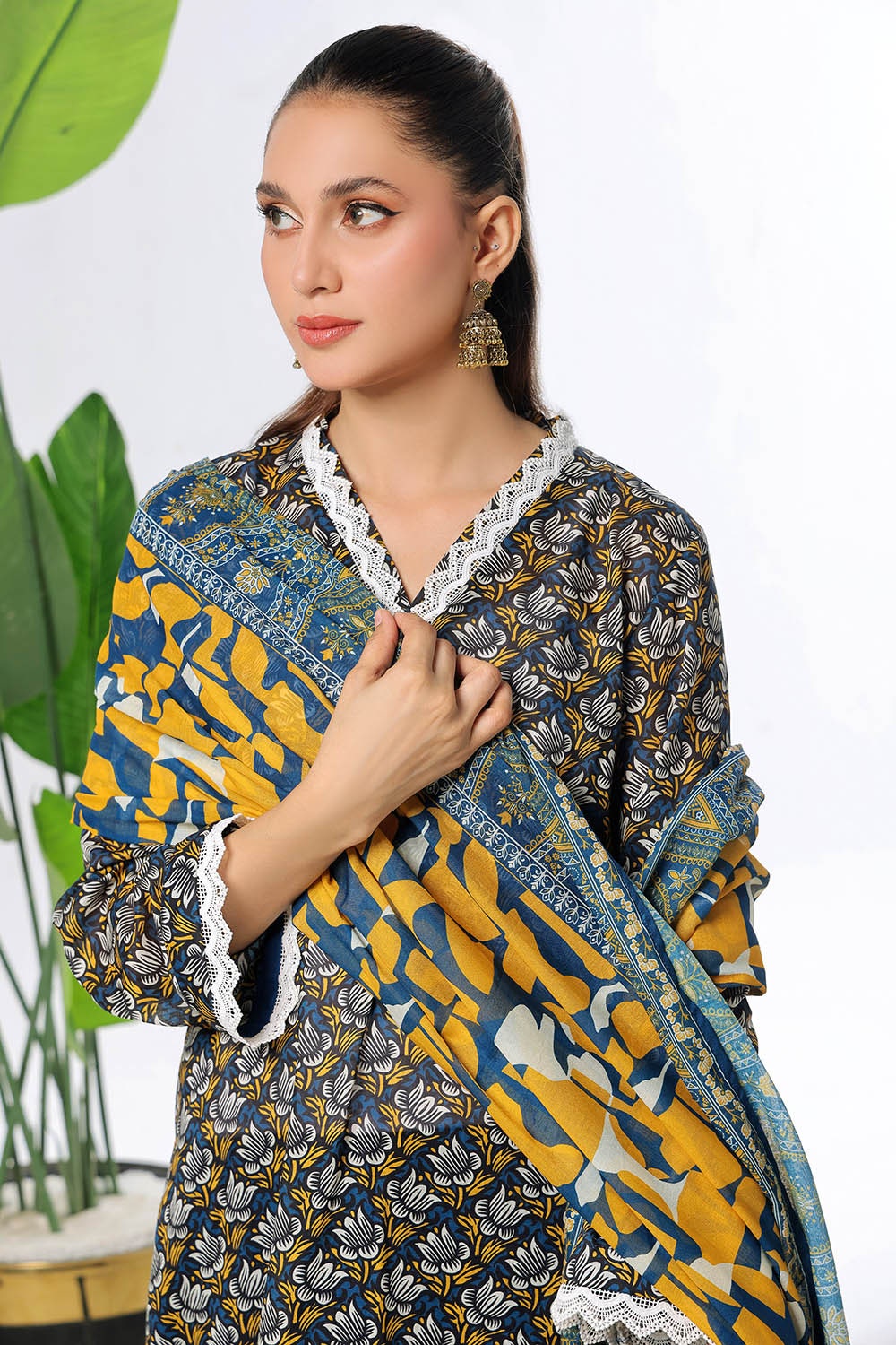 3 Piece Unstitched Printed Lawn Suit CLP-52071