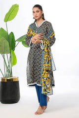 3 Piece Unstitched Printed Lawn Suit CLP-52071
