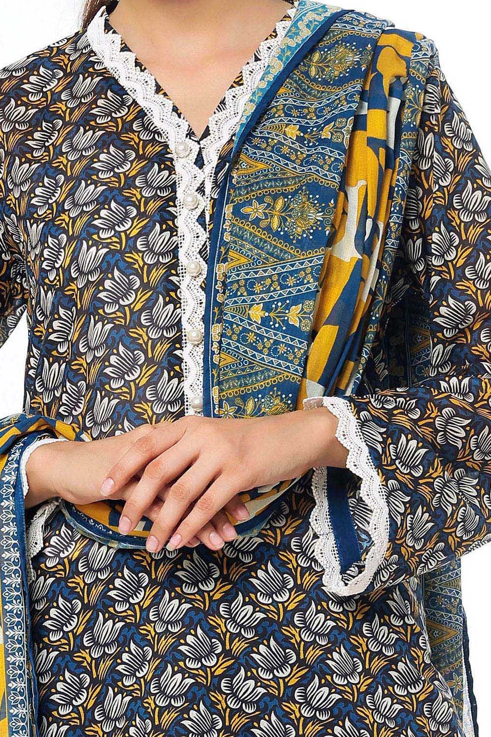 3 Piece Unstitched Printed Lawn Suit CLP-52071