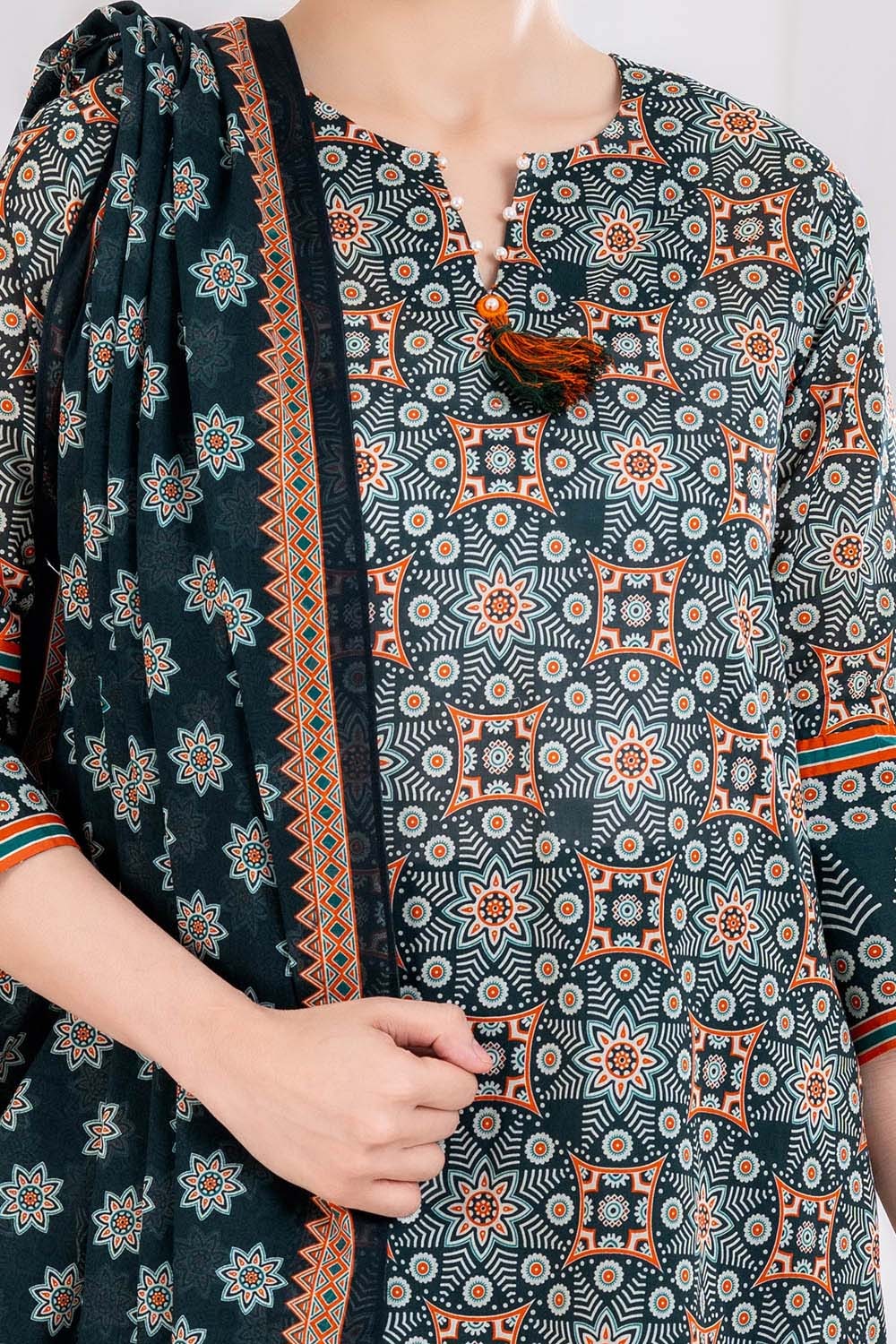 3 Piece Unstitched Printed Lawn Suit CLP-52072