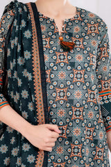 3 Piece Unstitched Printed Lawn Suit CLP-52072
