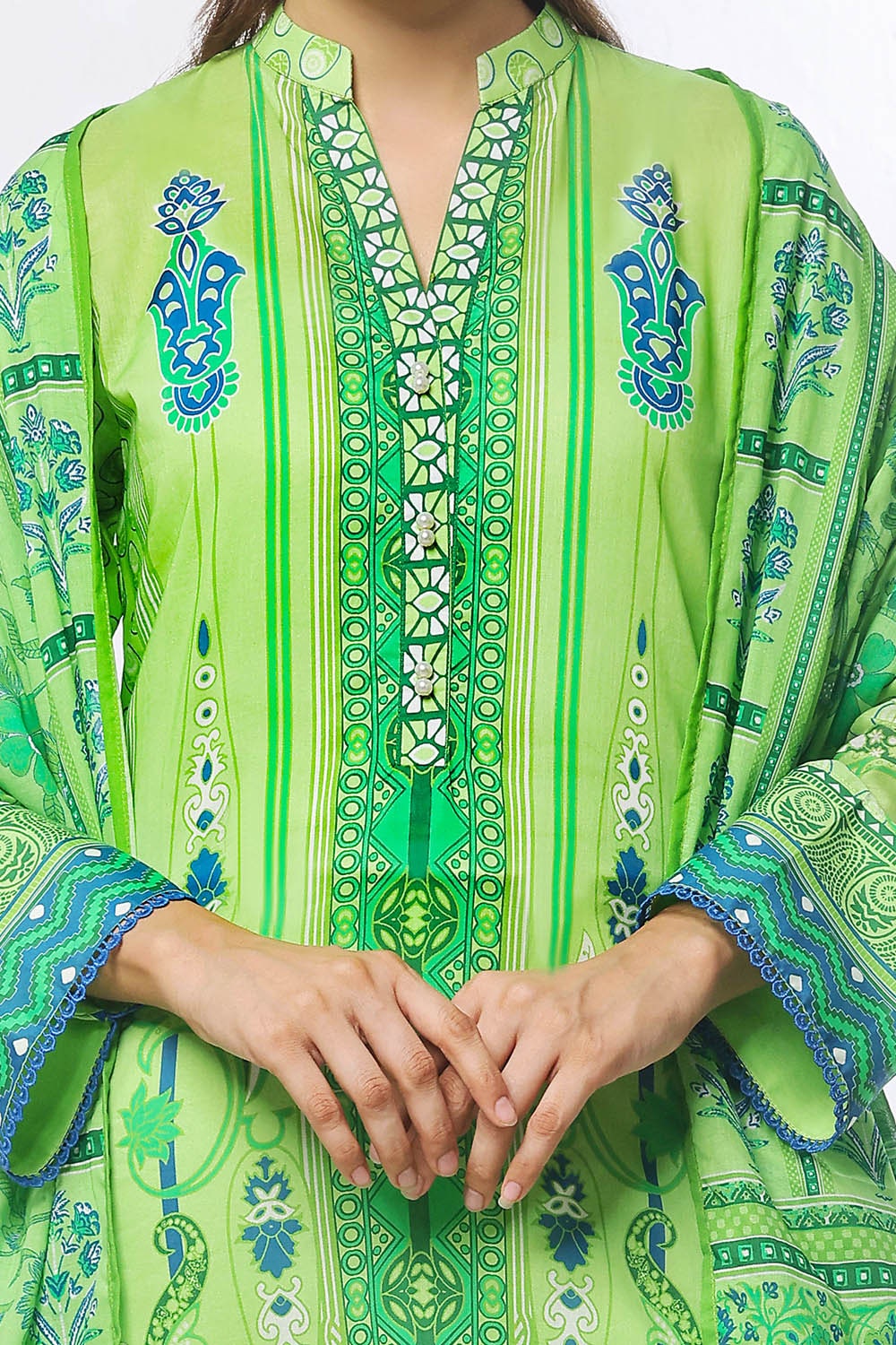 3 Piece Unstitched Printed Lawn Suit CLP-52075