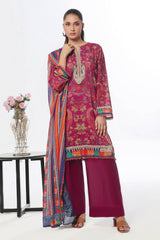 3 Piece Unstitched Printed Lawn Suit CLP-52077