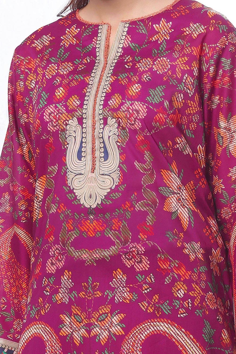 3 Piece Unstitched Printed Lawn Suit CLP-52077