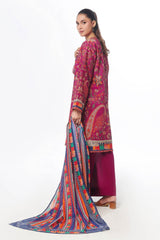 3 Piece Unstitched Printed Lawn Suit CLP-52077