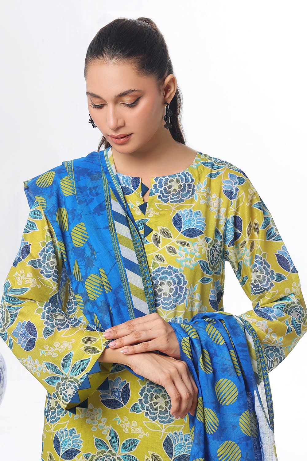 3 Piece Unstitched Printed Lawn Suit CLP-52080