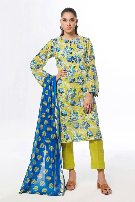 3 Piece Unstitched Printed Lawn Suit CLP-52080