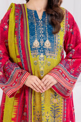 3 Piece Unstitched Printed Lawn Suit CLP-52081