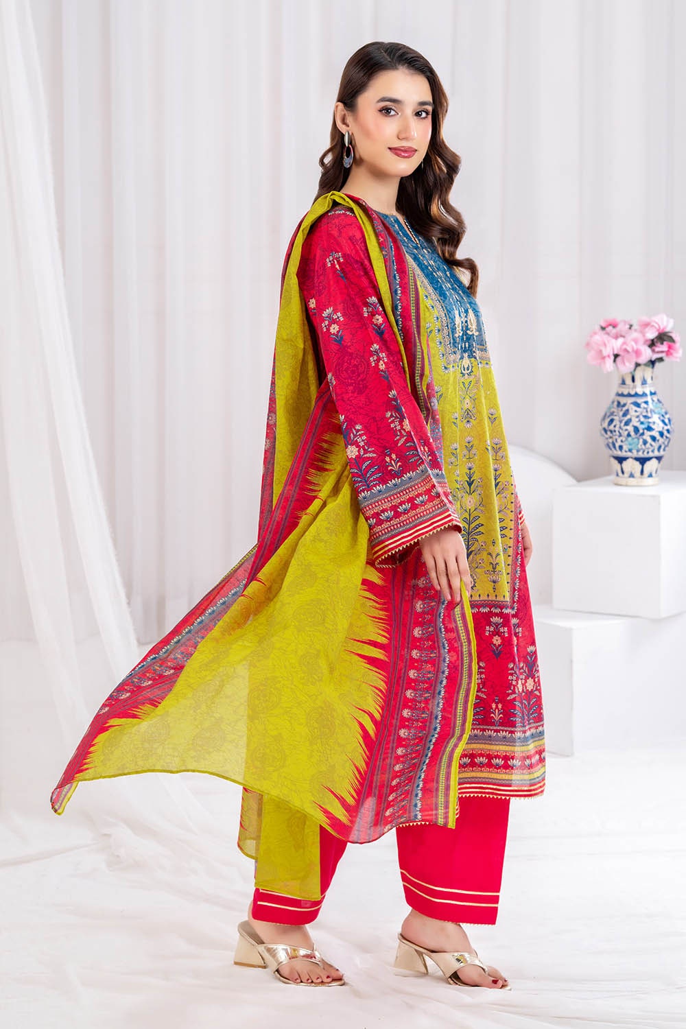 3 Piece Unstitched Printed Lawn Suit CLP-52081