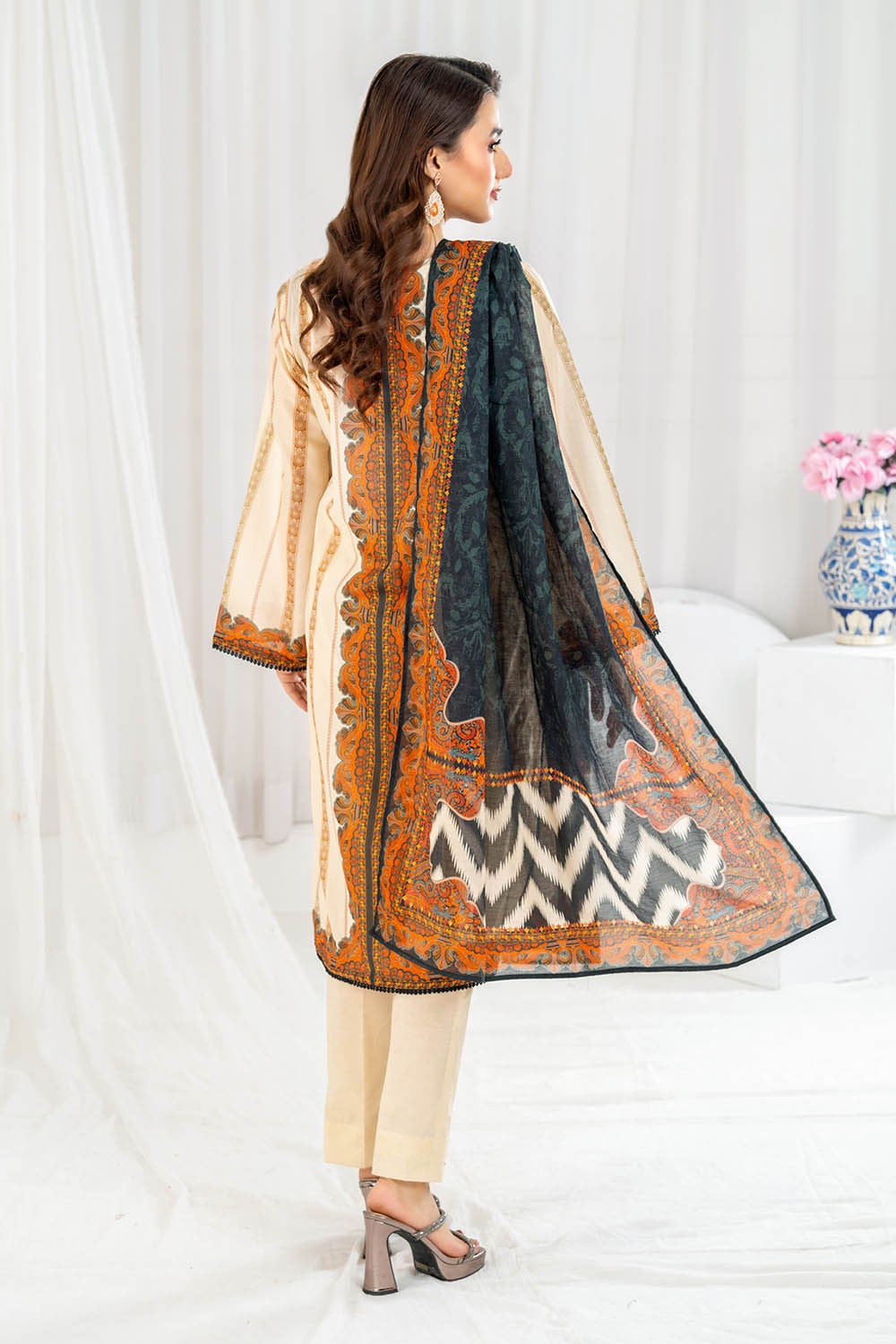 3 Piece Unstitched Printed Lawn Suit CLP-52084