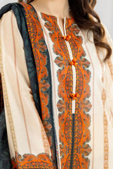 3 Piece Unstitched Printed Lawn Suit CLP-52084