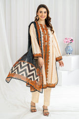 3 Piece Unstitched Printed Lawn Suit CLP-52084