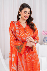 3 Piece Unstitched Printed Lawn Suit CLP-52085