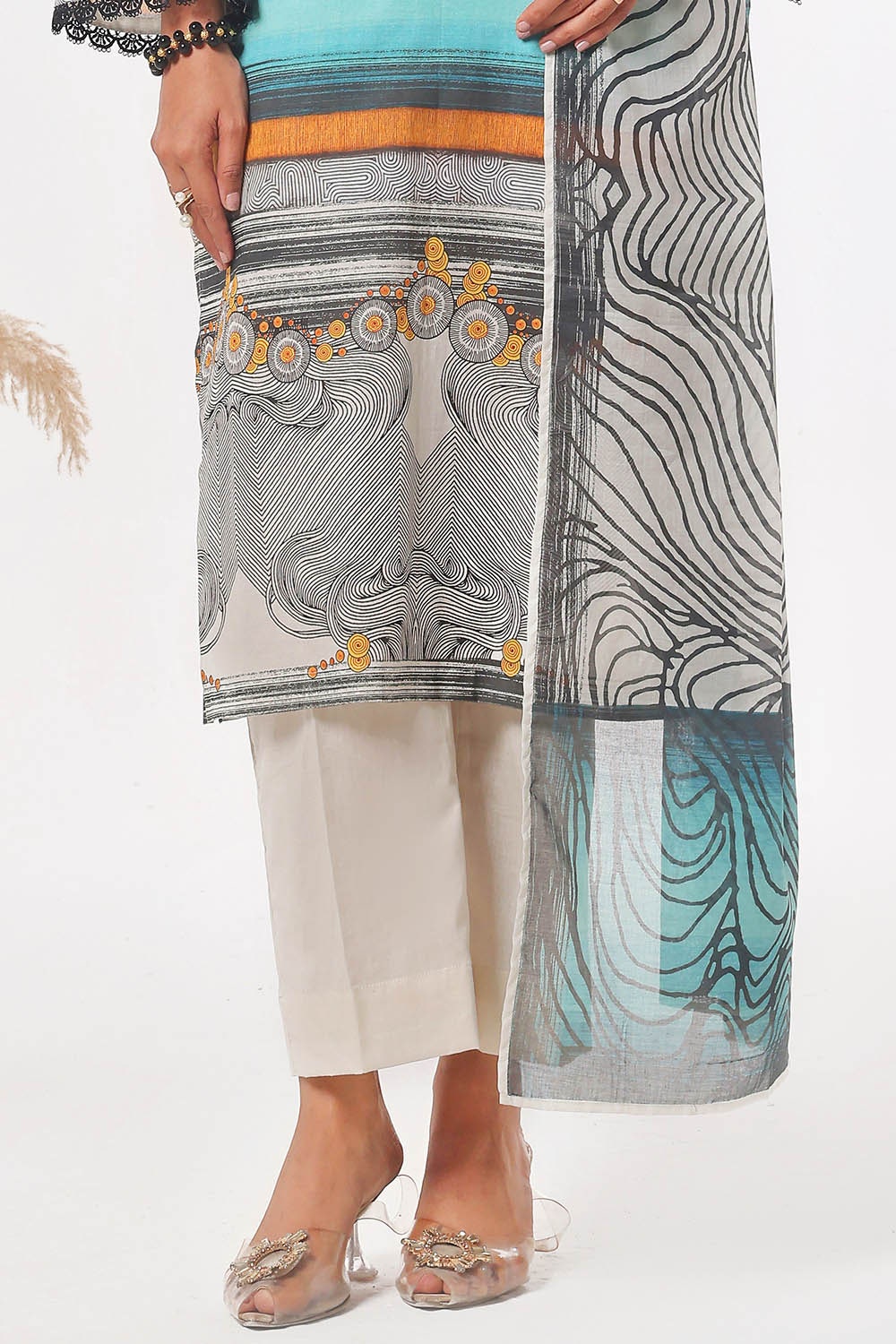 3 Piece Unstitched Printed Lawn Suit CLP-52095