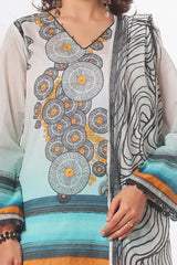 3 Piece Unstitched Printed Lawn Suit CLP-52095