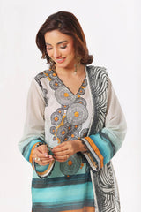 3 Piece Unstitched Printed Lawn Suit CLP-52095