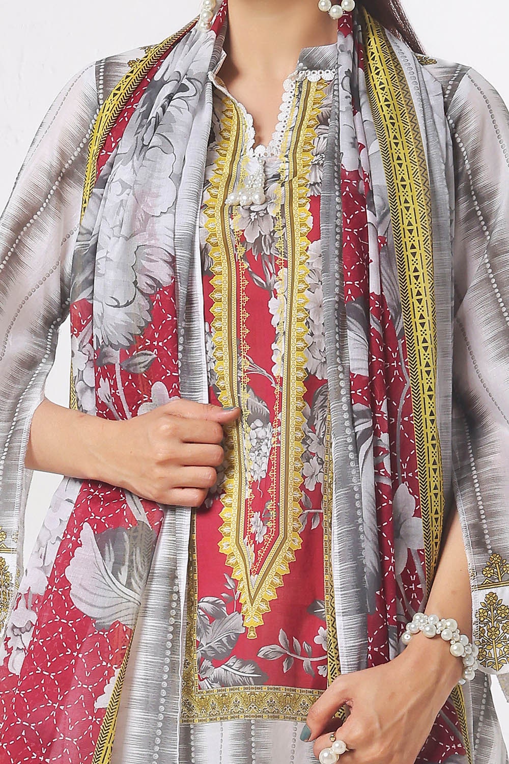 3 Piece Unstitched Printed Lawn Suit CLP-52097