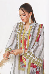 3 Piece Unstitched Printed Lawn Suit CLP-52097