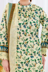 3 Piece Unstitched Printed Lawn Suit CLP-52098