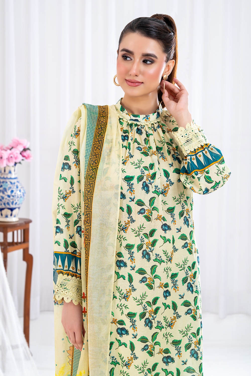 3 Piece Unstitched Printed Lawn Suit CLP-52098