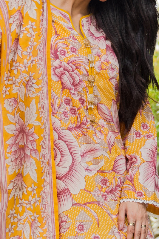 3 Piece Unstitched Printed Lawn Suit CLP-52100