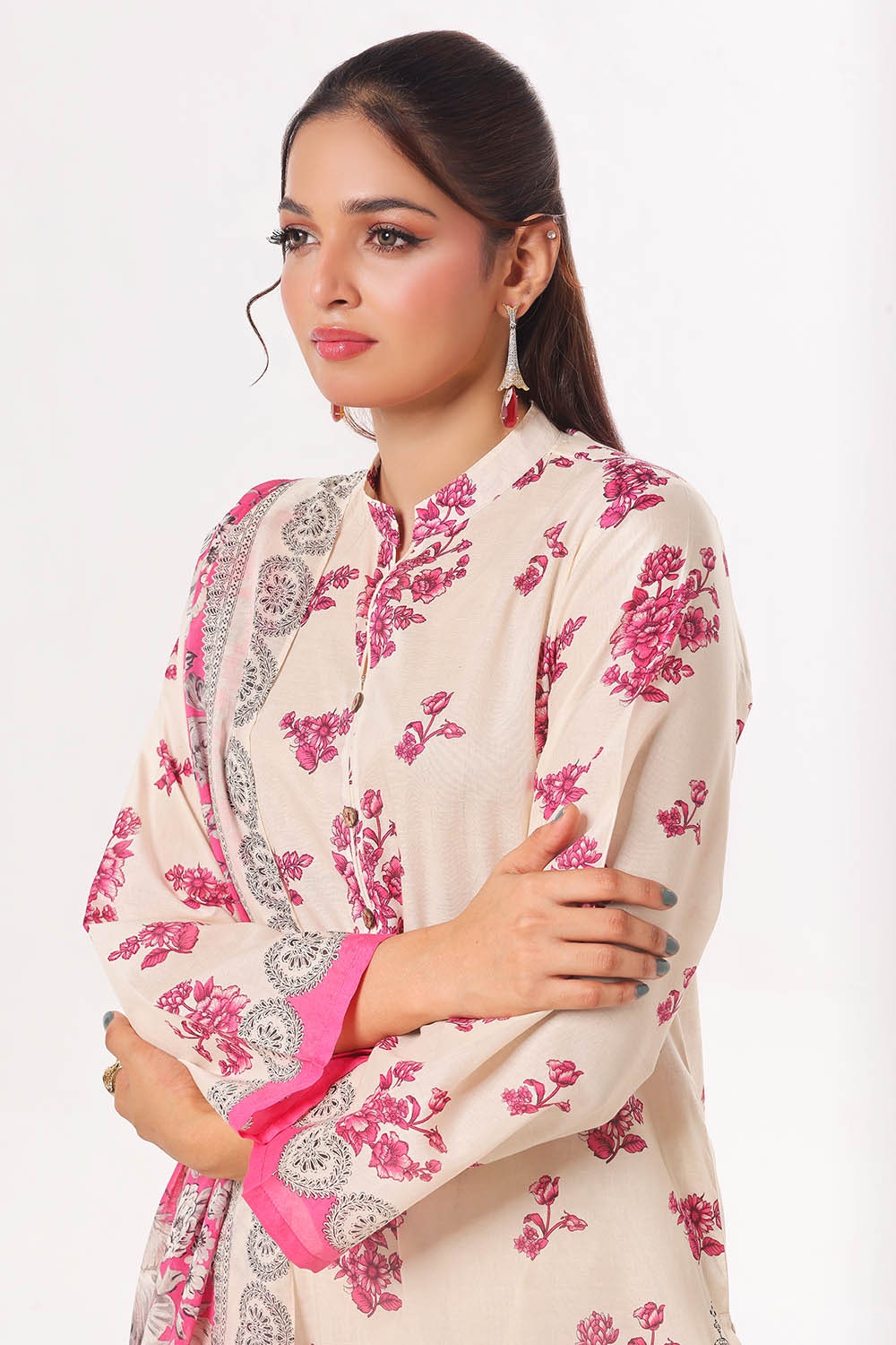 3 Piece Unstitched Printed Lawn Suit CLP-52101
