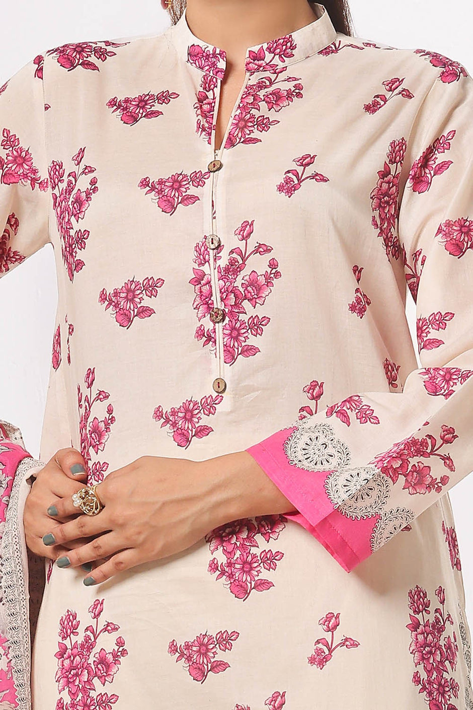 3 Piece Unstitched Printed Lawn Suit