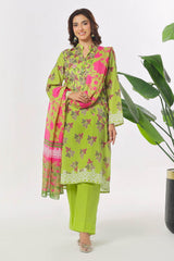 3 Piece Unstitched Printed Lawn Suit CLP-52102