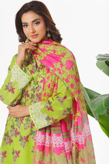 3 Piece Unstitched Printed Lawn Suit CLP-52102