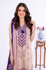 3 Piece Unstitched Printed Lawn Suit CLP-52103